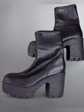 Call It Spring Black chunky platform boots